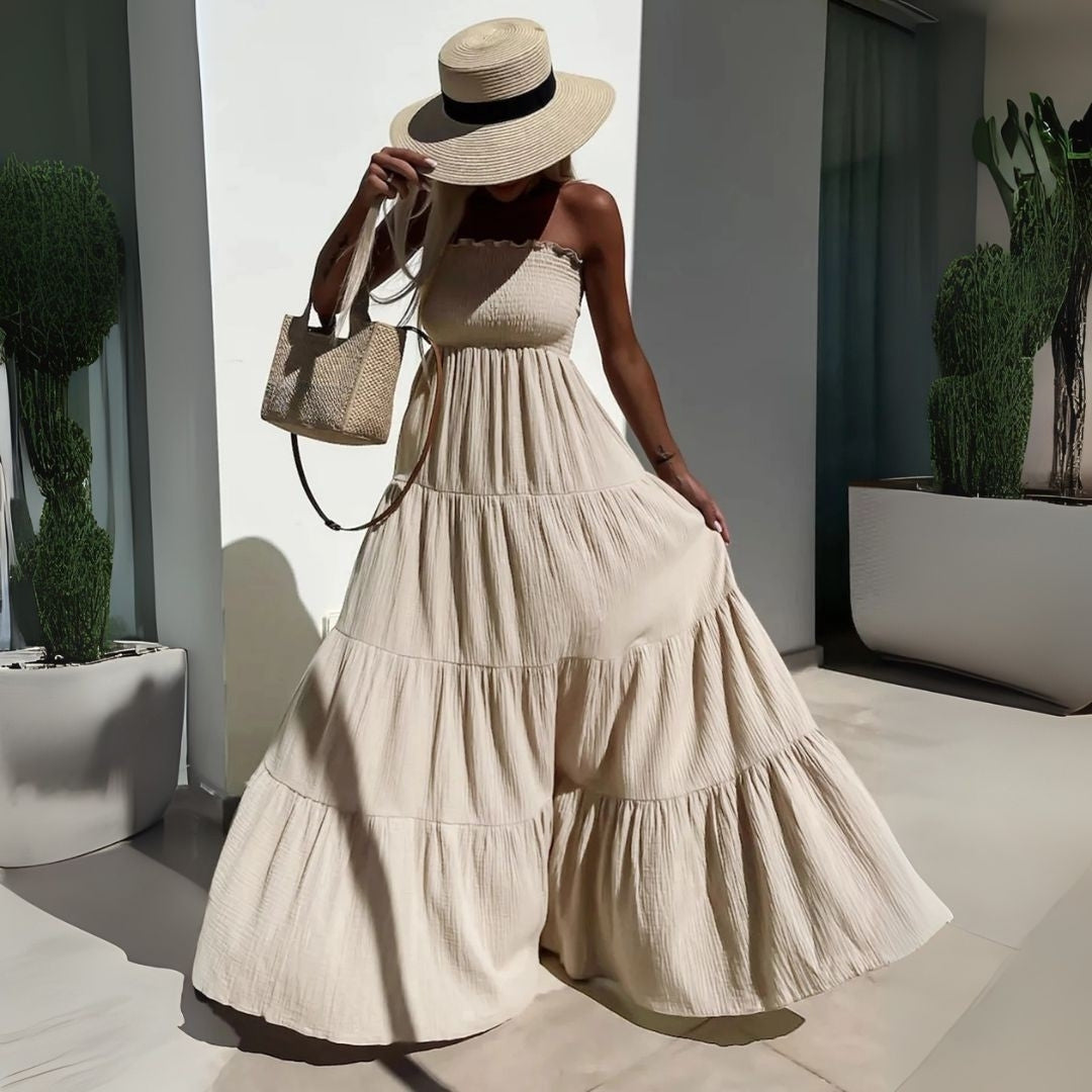 Carla - Strapless Long Dress