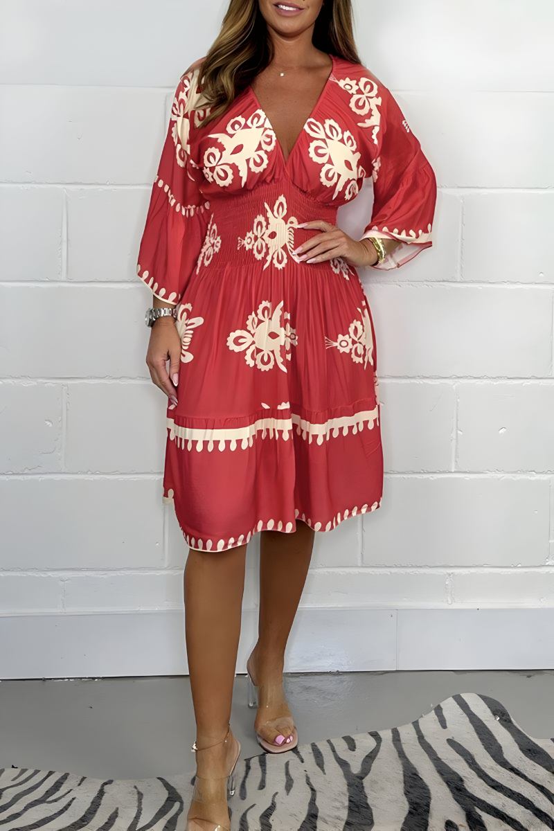 Rosie - V-neck Boho Dress
