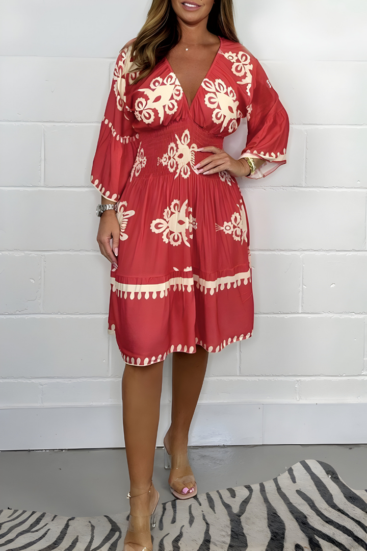 Rosie - V-neck Boho Dress