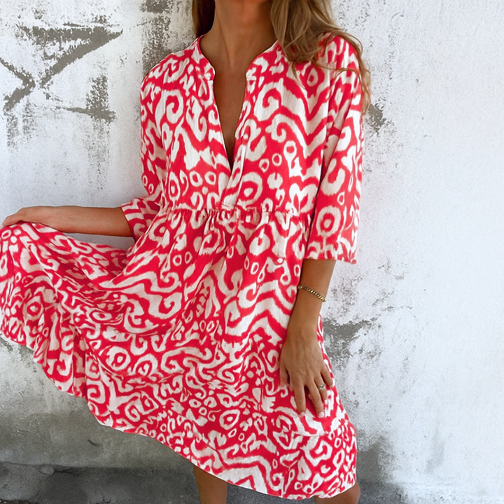 Bonnie - Elegant V-Neck Dress