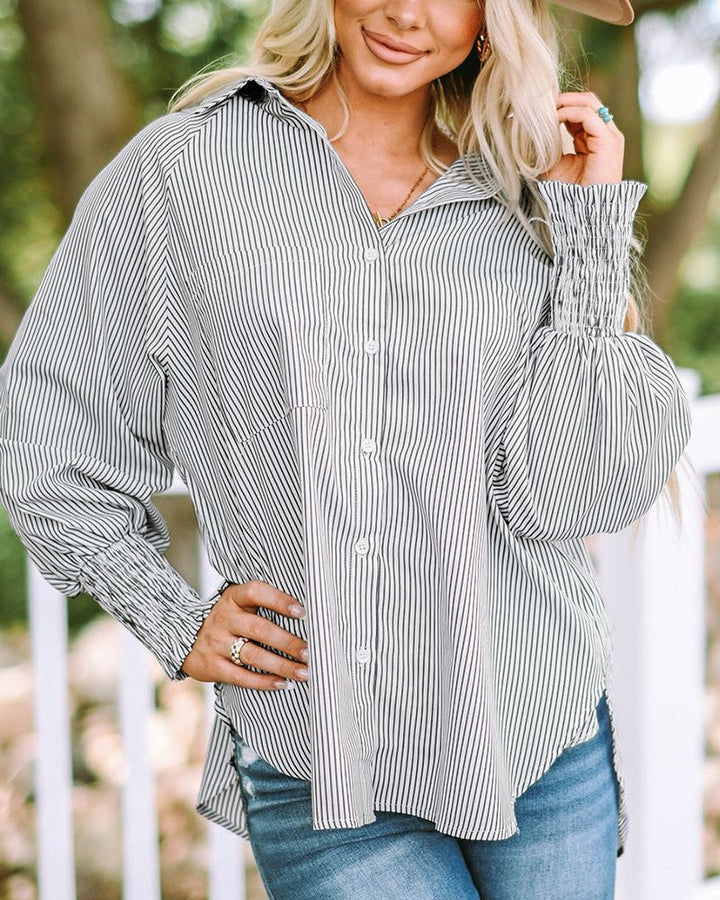Blaine - Oversized Striped Shirt