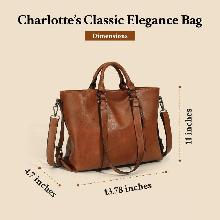 Charlotte™ Classic Elegance | Vintage Tote Bag