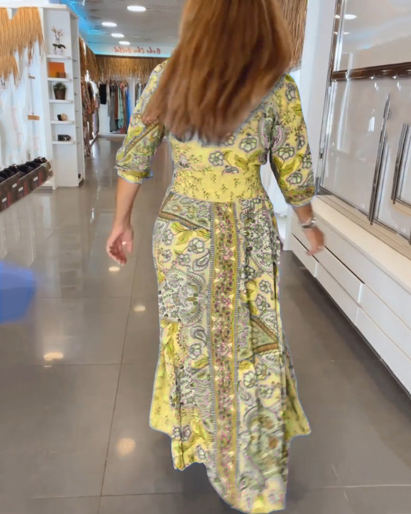 Regan - V-Neck Long Dress