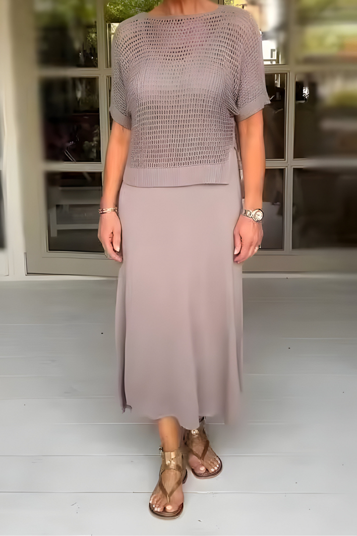 Azaria - Knitted Top Dress Co-Ord