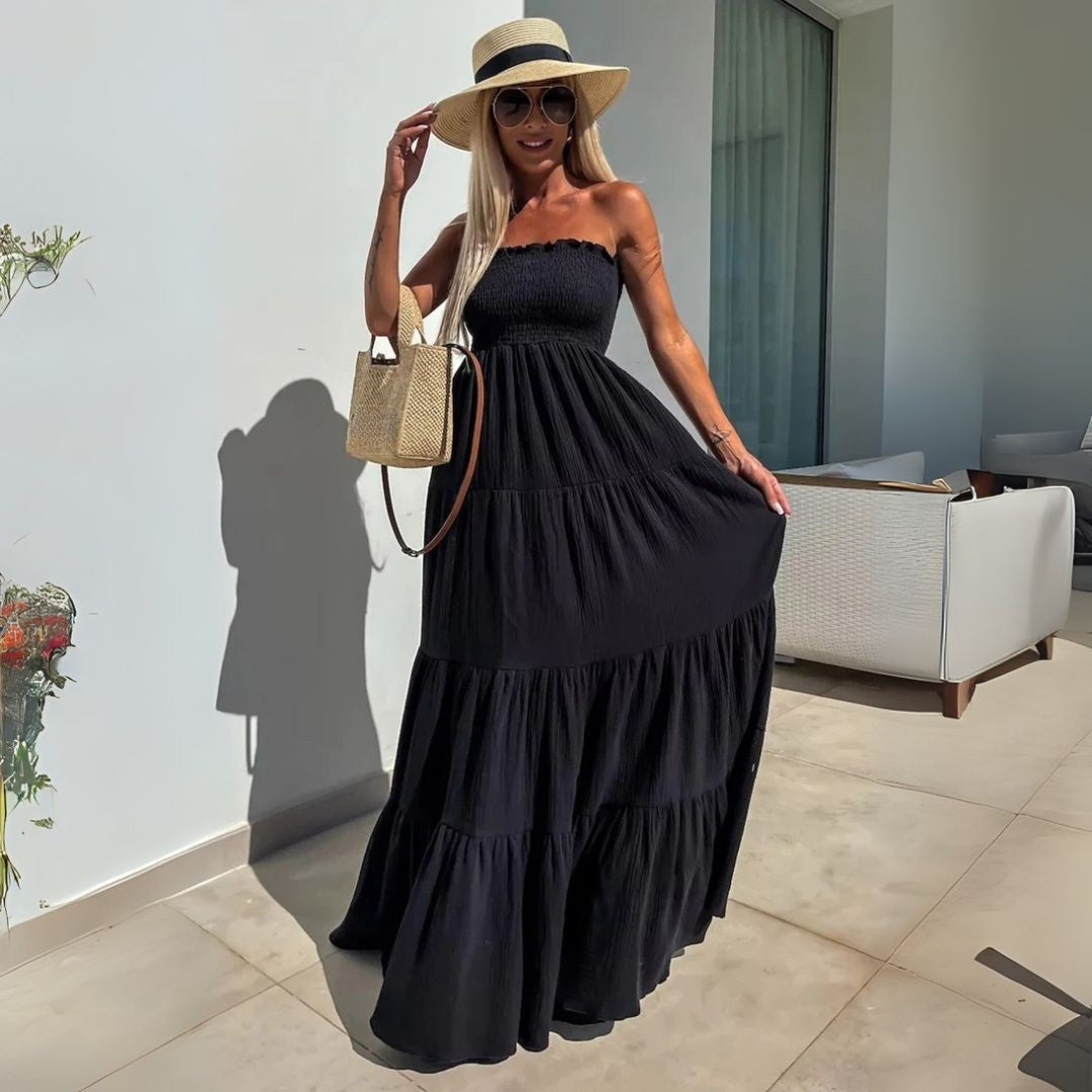 Carla - Strapless Long Dress