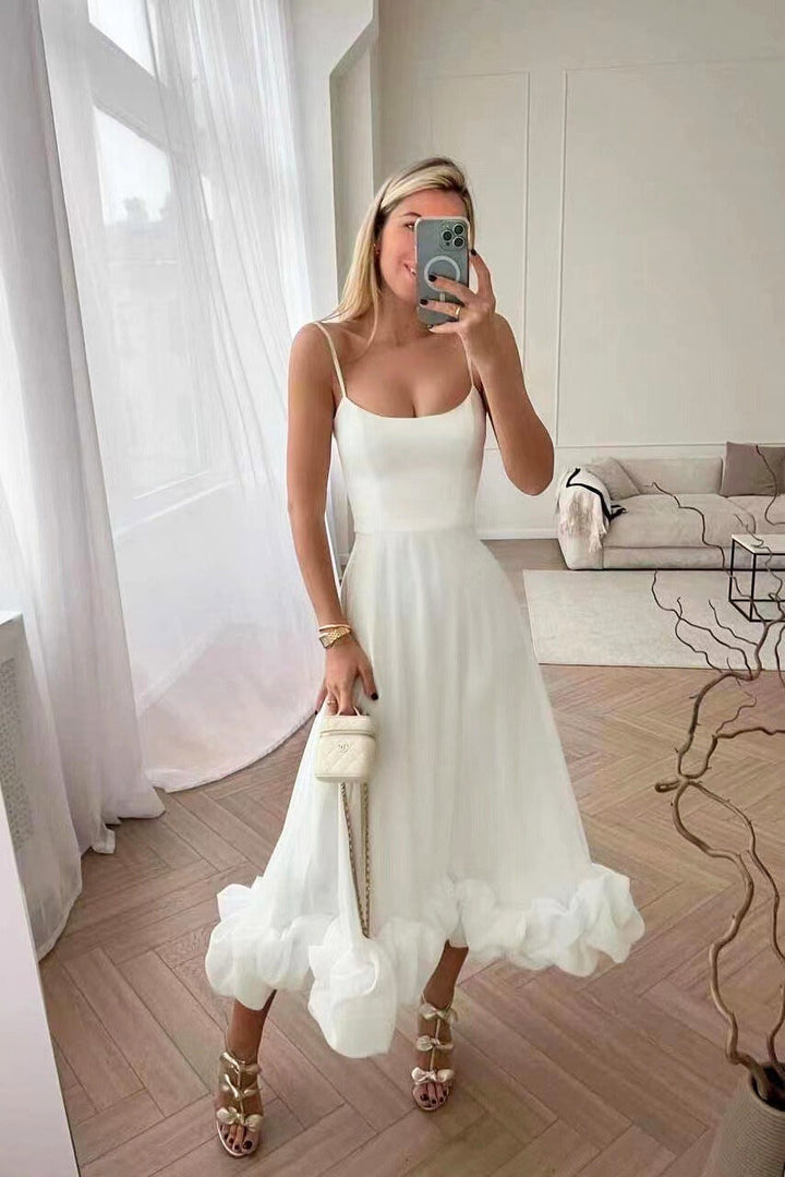 Cynthia - Elegant Ruffle Dress