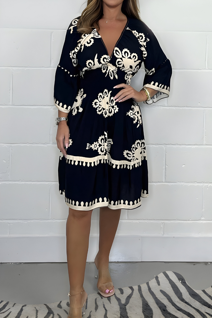 Rosie - V-neck Boho Dress