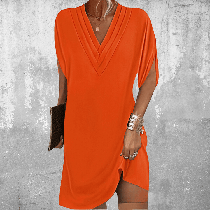 Saige - Elegant V-Neck Dress