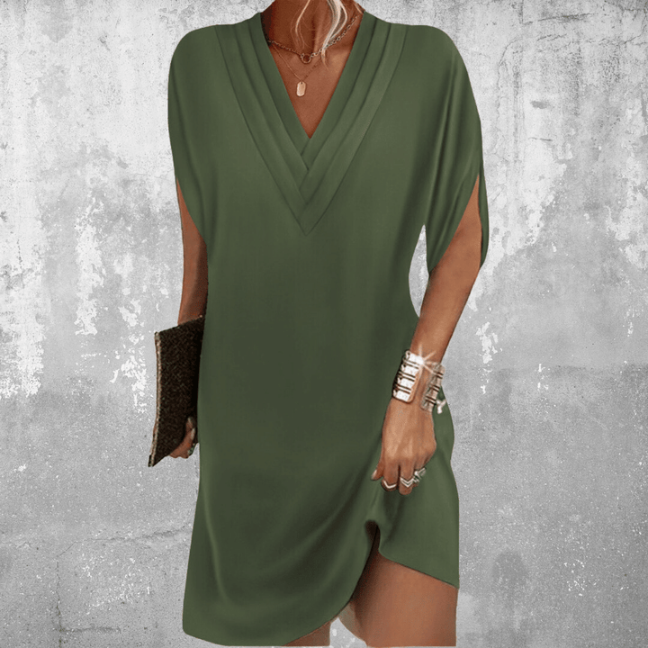 Saige - Elegant V-Neck Dress