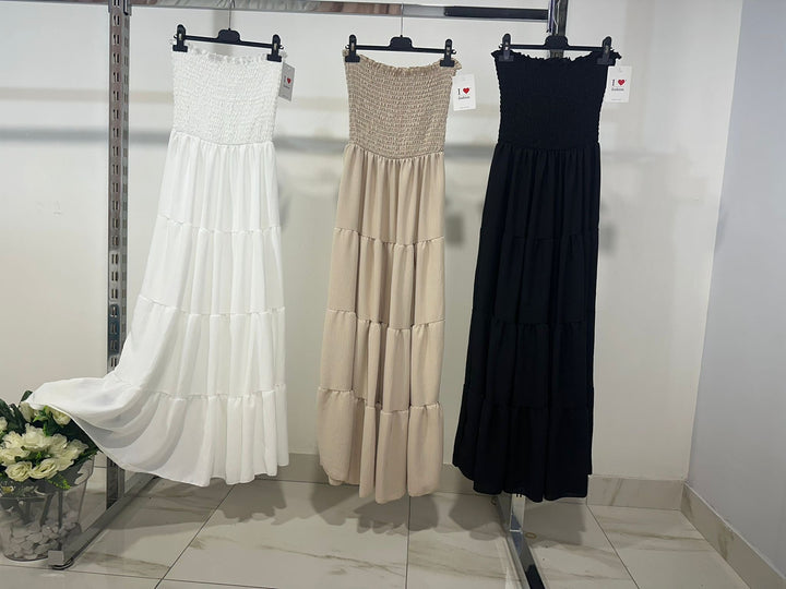 Carla - Strapless Long Dress
