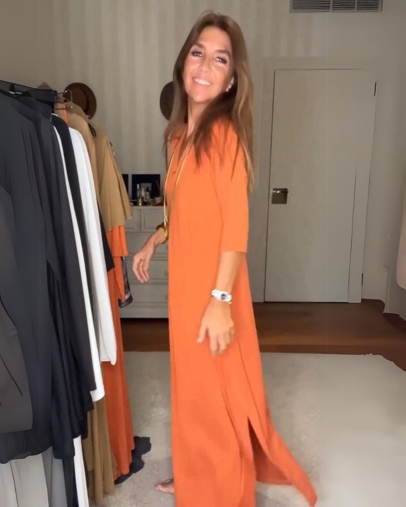 Claudia - Flowy V-Neck Dress