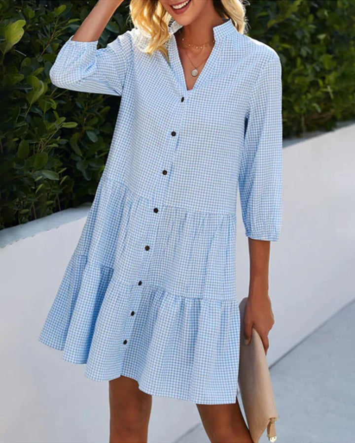 Kelly - Casual Button Dress