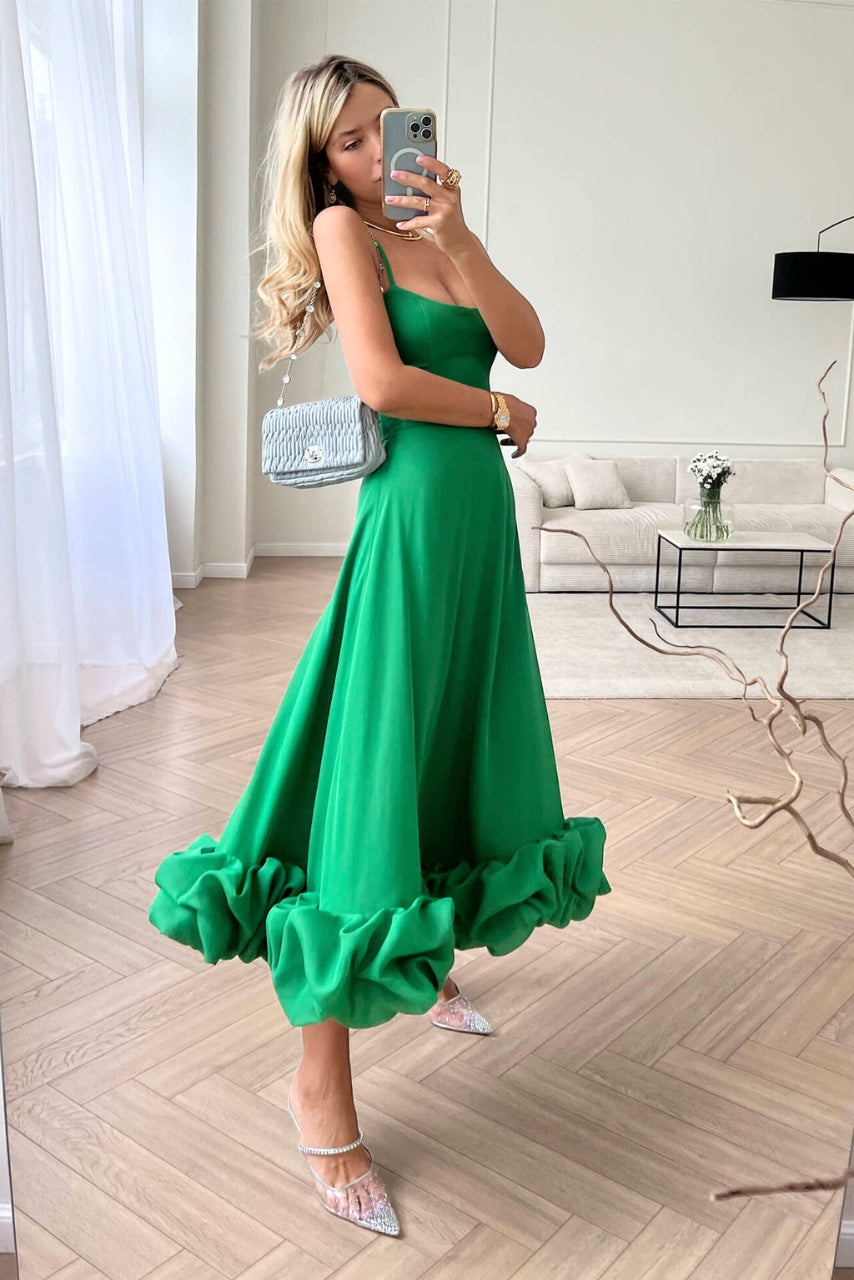 Cynthia - Elegant Ruffle Dress