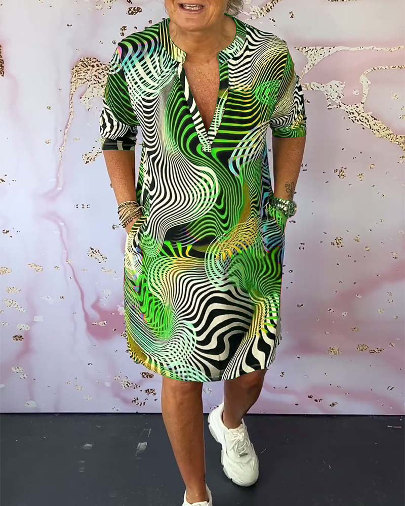 Rita - Modern V-neck Dress