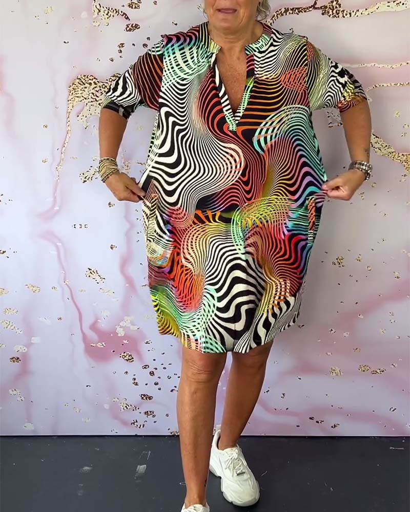 Rita - Modern V-neck Dress