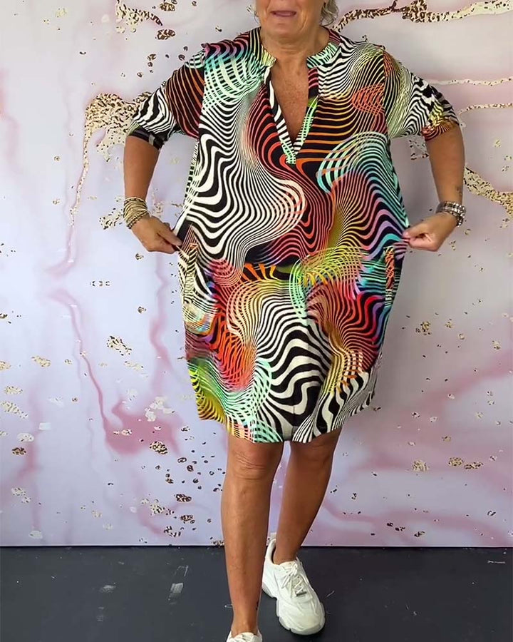 Rita - Modern V-neck Dress