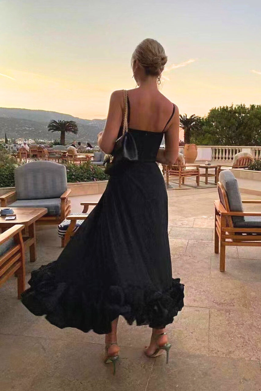 Cynthia - Elegant Ruffle Dress