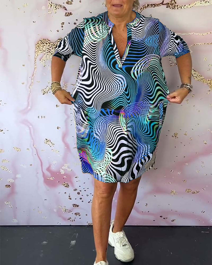 Rita - Modern V-neck Dress