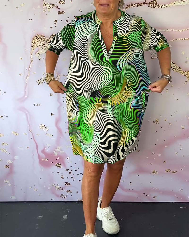 Rita - Modern V-neck Dress