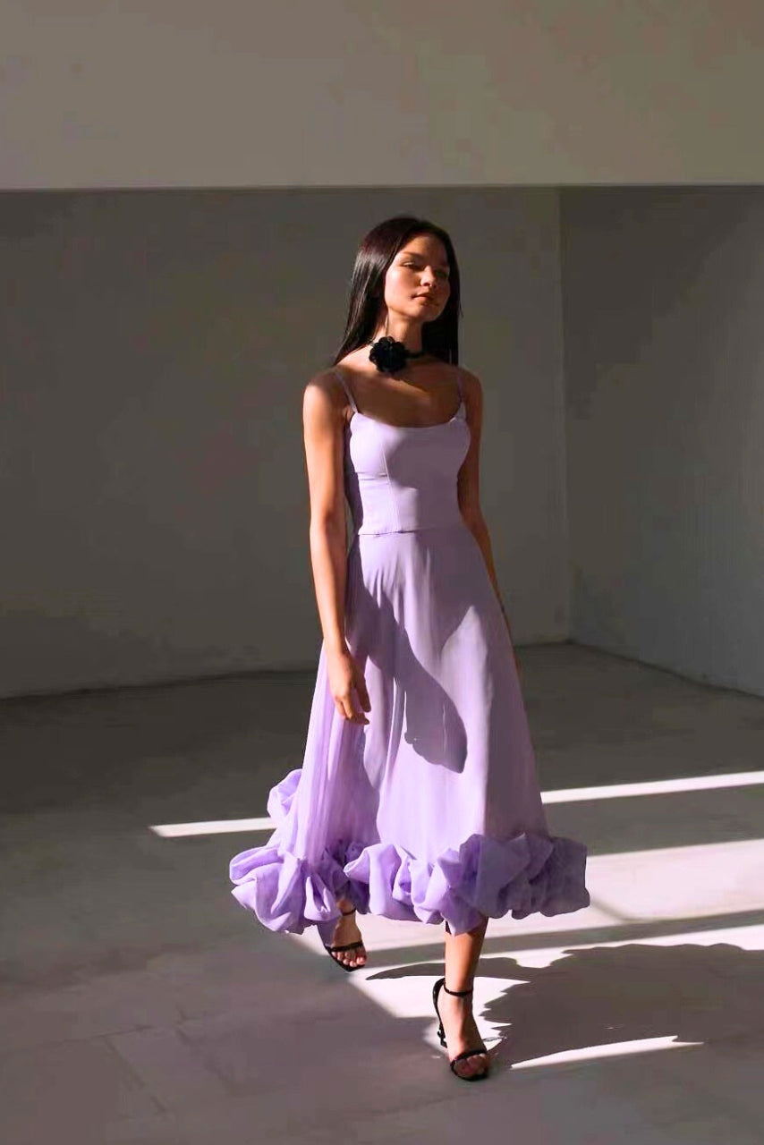Cynthia - Elegant Ruffle Dress