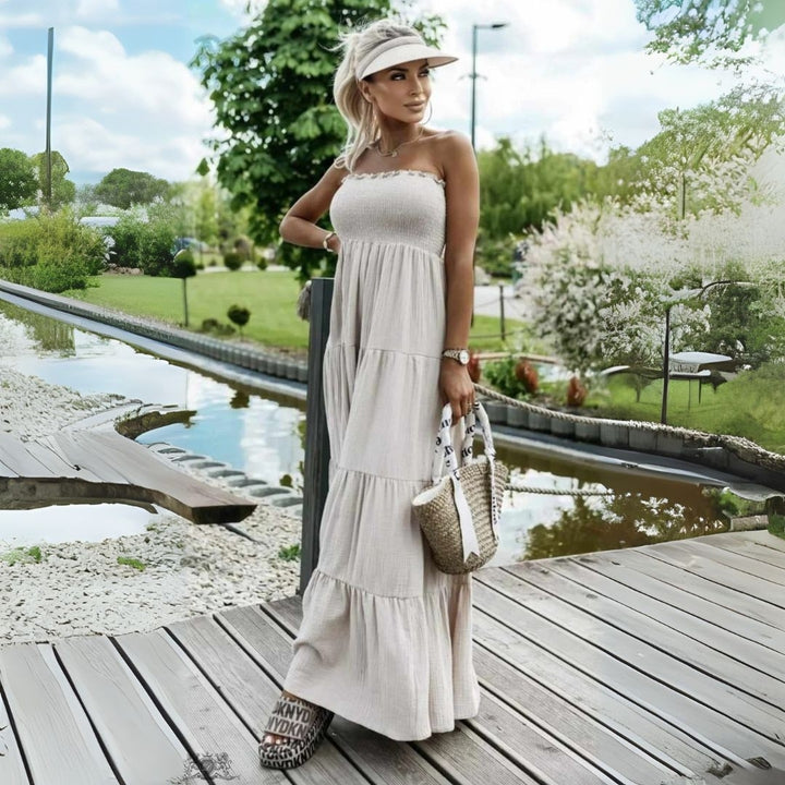 Carla - Strapless Long Dress