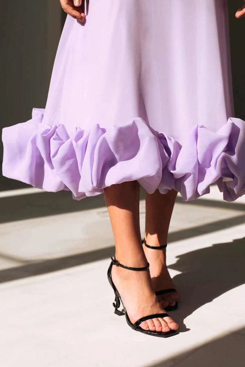 Cynthia - Elegant Ruffle Dress