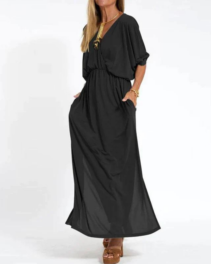 Zara - Relaxed V-Neck Dress