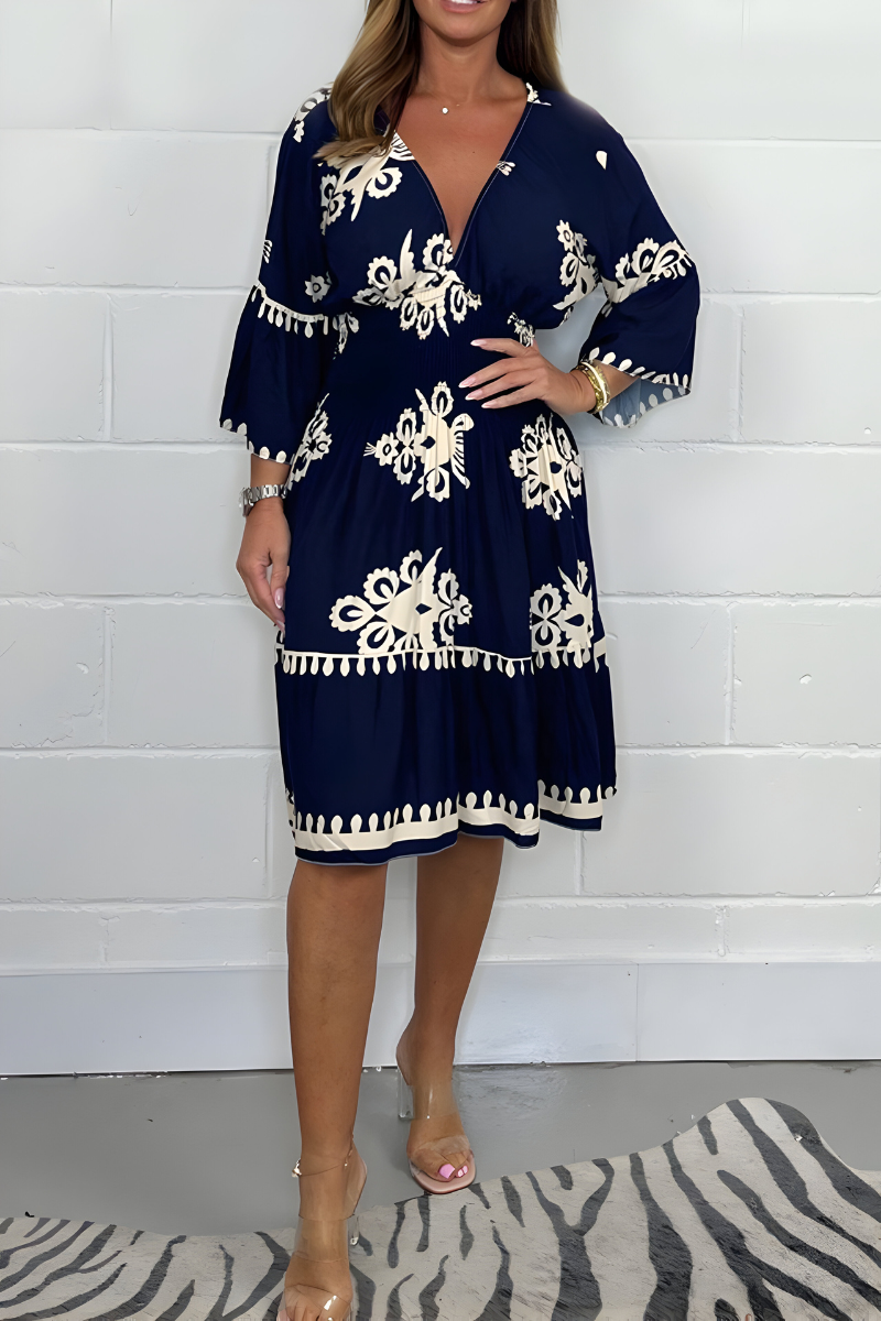 Rosie - V-neck Boho Dress