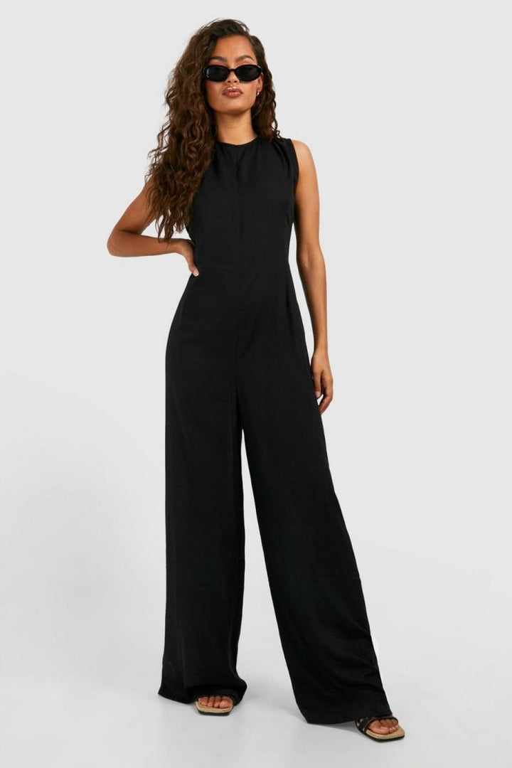 Zainab - Black Sleeveless Jumpsuit