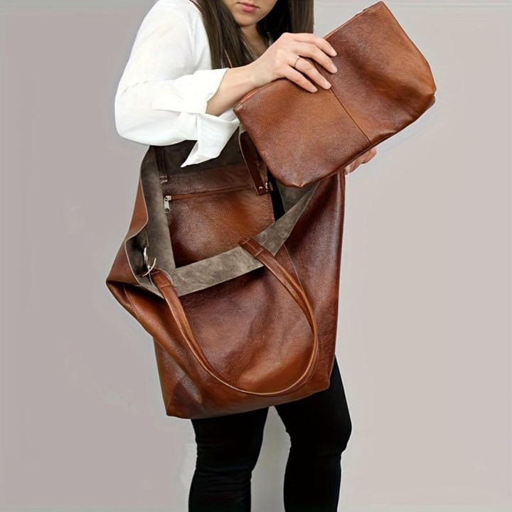 Renee™ Retro Softness | Large Capacity Tote Bag