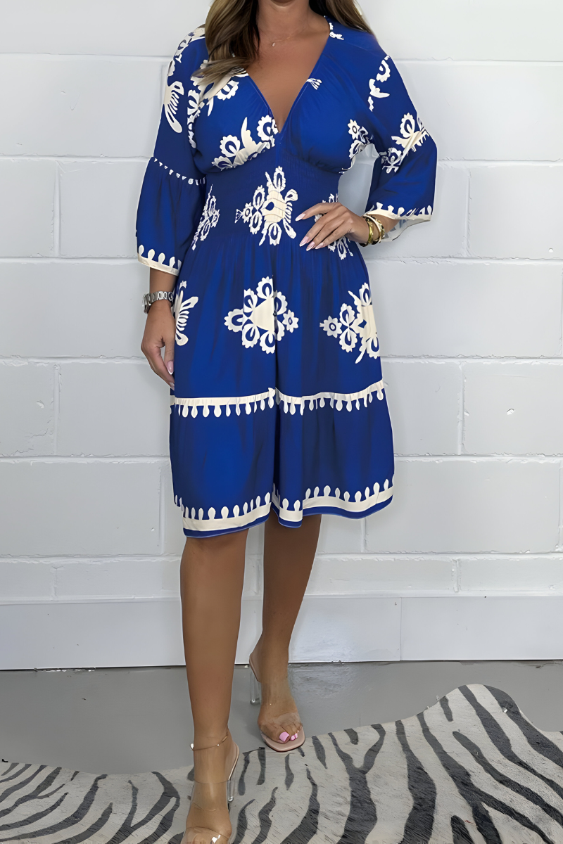 Rosie - V-neck Boho Dress