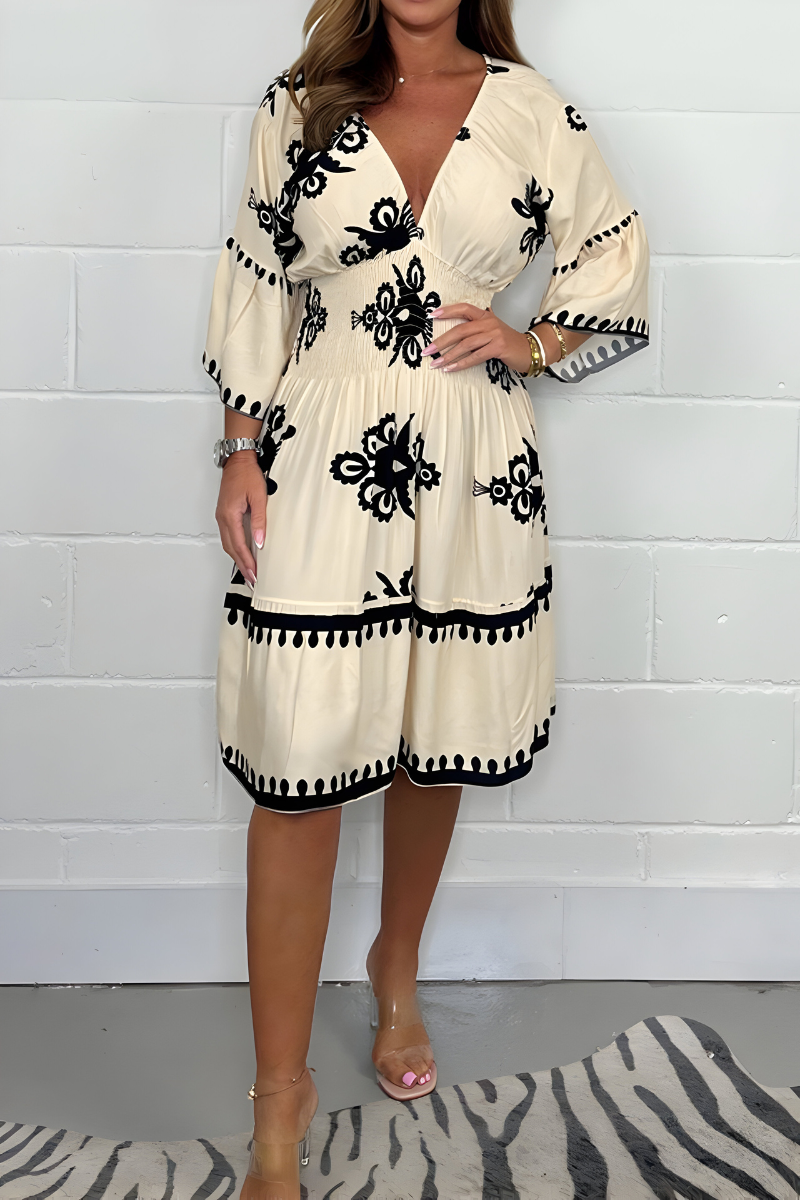 Rosie - V-neck Boho Dress