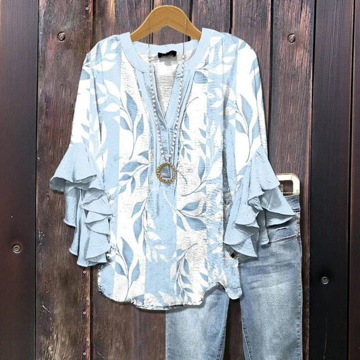 Leilani - Floral Ruffle Blouse
