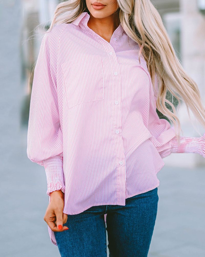 Blaine - Oversized Striped Shirt