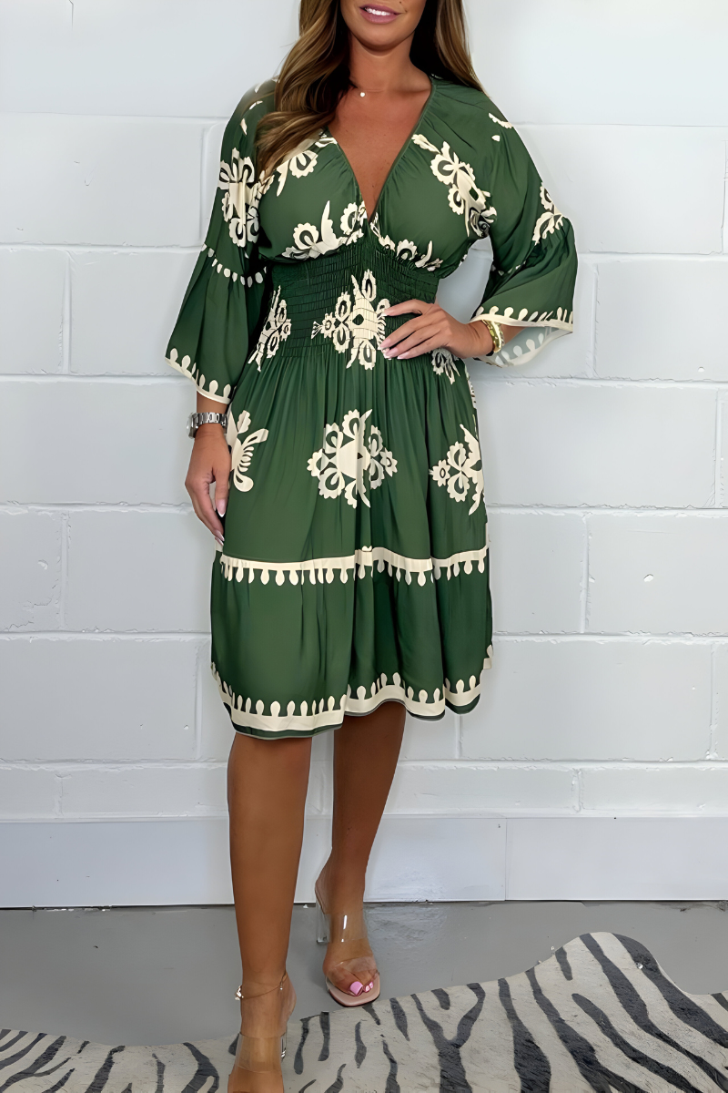 Rosie - V-neck Boho Dress