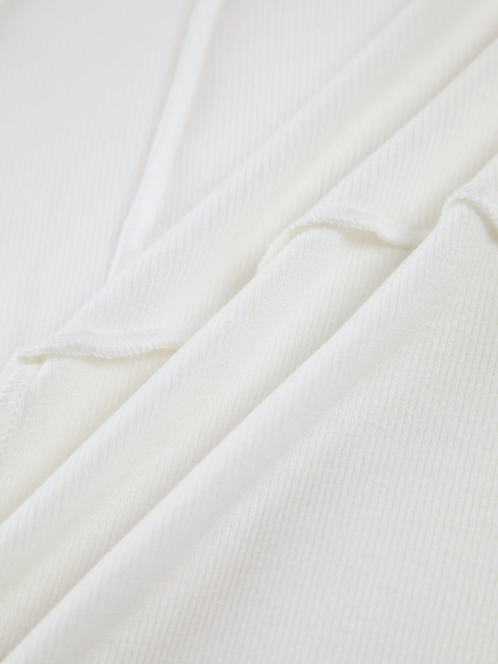 Chloe - Pipping Ribbed Top