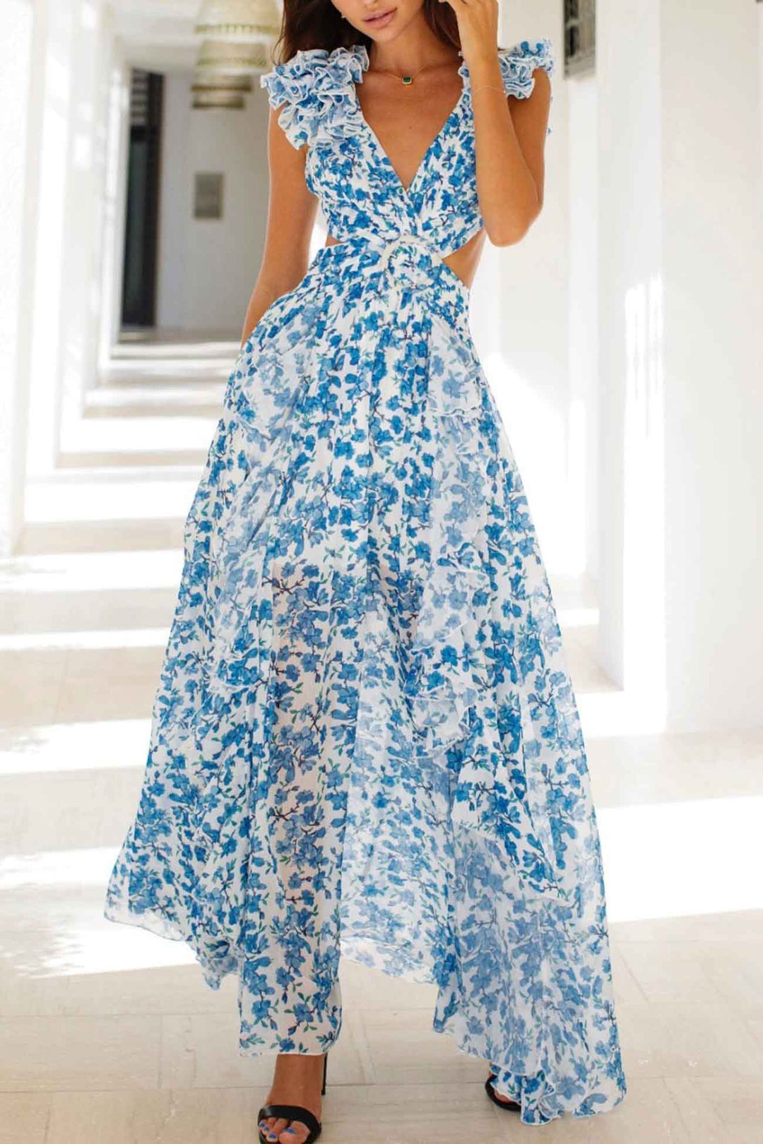Myla - Floral Cut-Out Dress