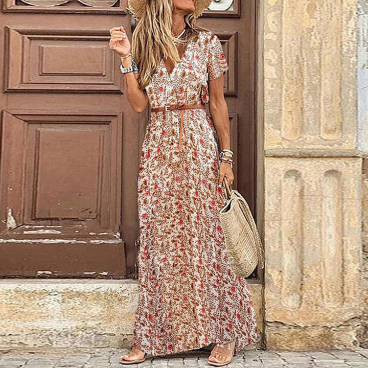 Cynthia - Side Slit Boho Dress