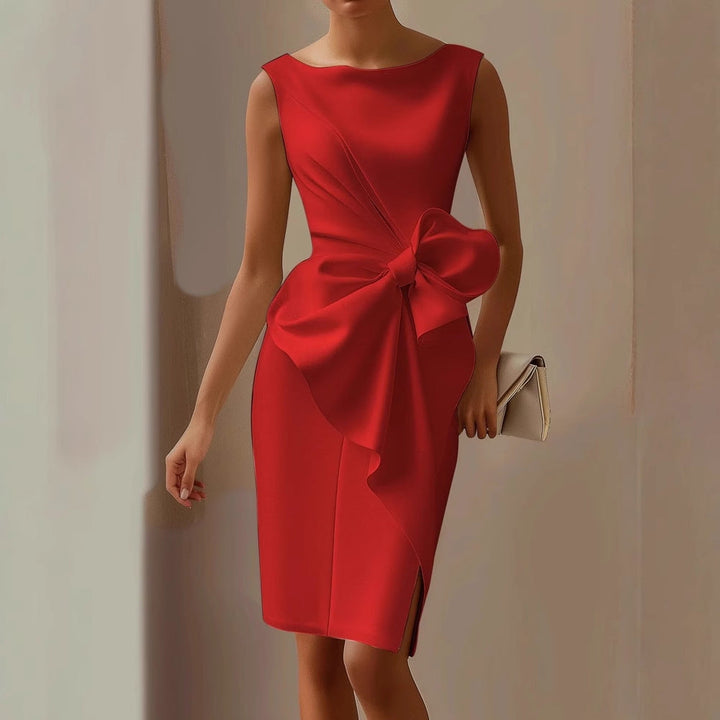 Barbara - Sleeveless Twist Front Dress