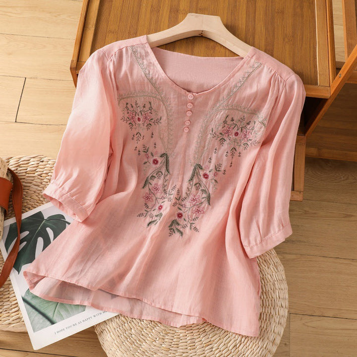 Brenda - Floral Comfort Blouse