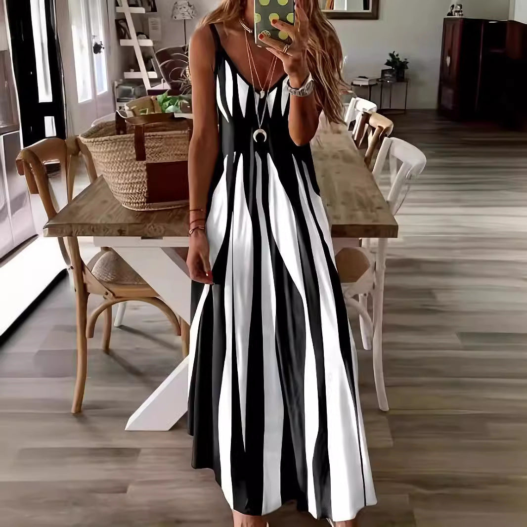 Milan - Striped Long Dress