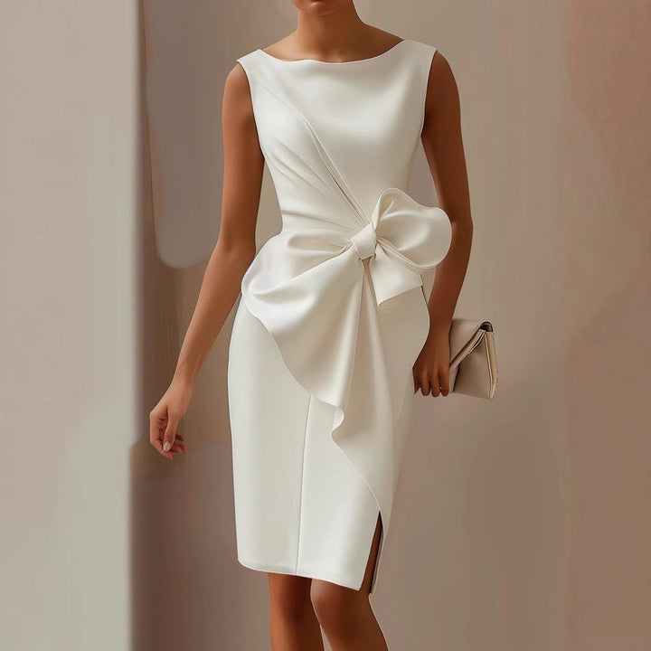 Barbara - Sleeveless Twist Front Dress