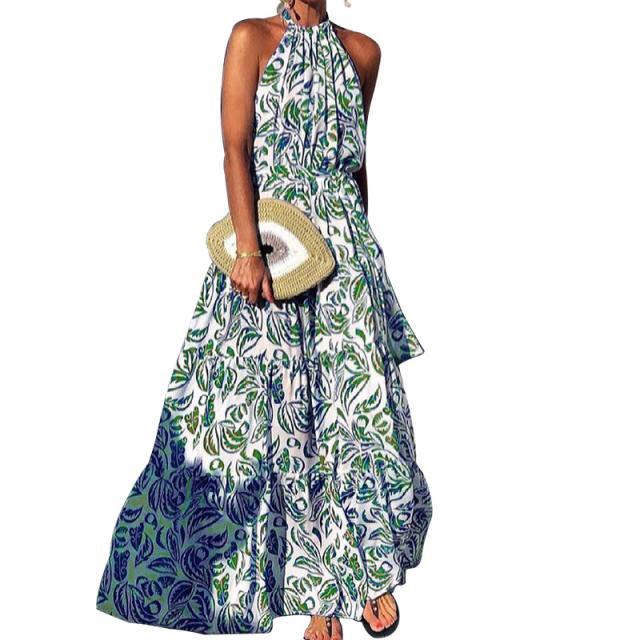 Tabitha - Floral Halter Dress