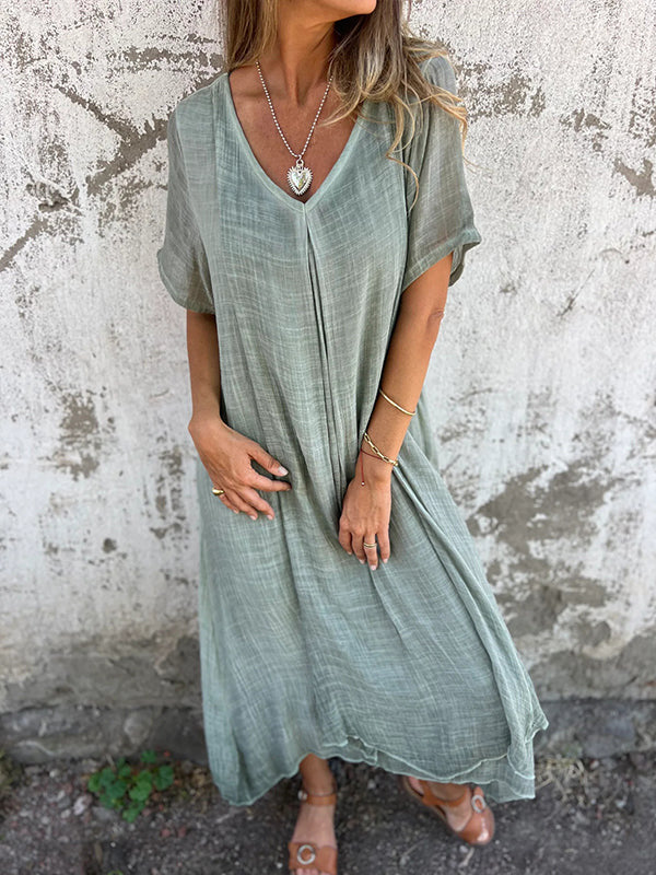 Kamari - Casual V-Neck Dress