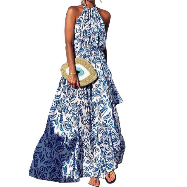 Tabitha - Floral Halter Dress