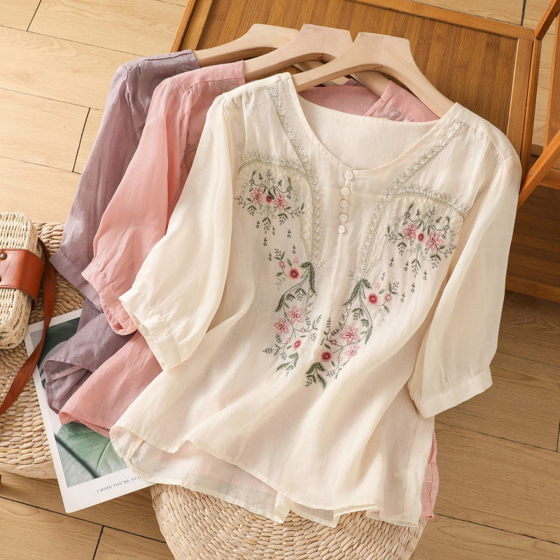 Brenda - Floral Comfort Blouse
