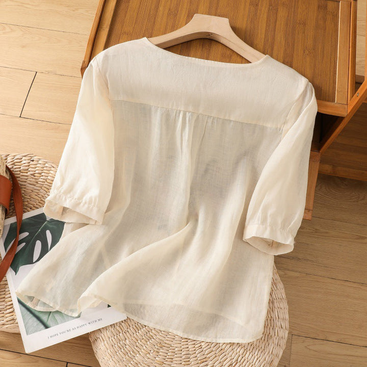 Brenda - Floral Comfort Blouse