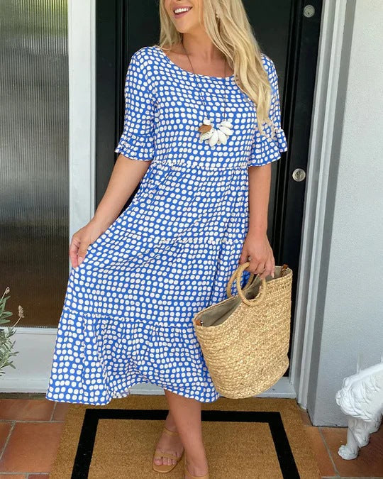 Caitlin - Tiered Printed Dress