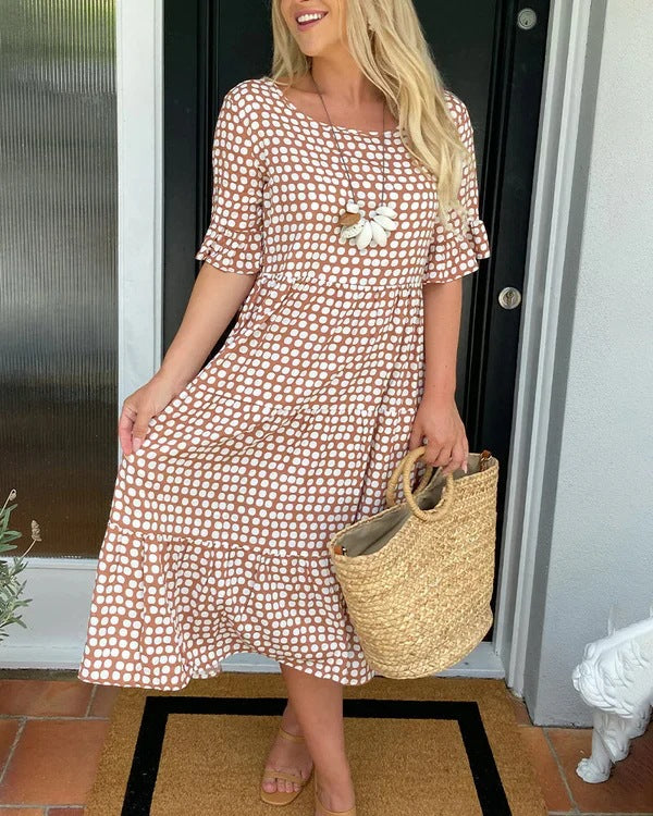 Caitlin - Tiered Printed Dress
