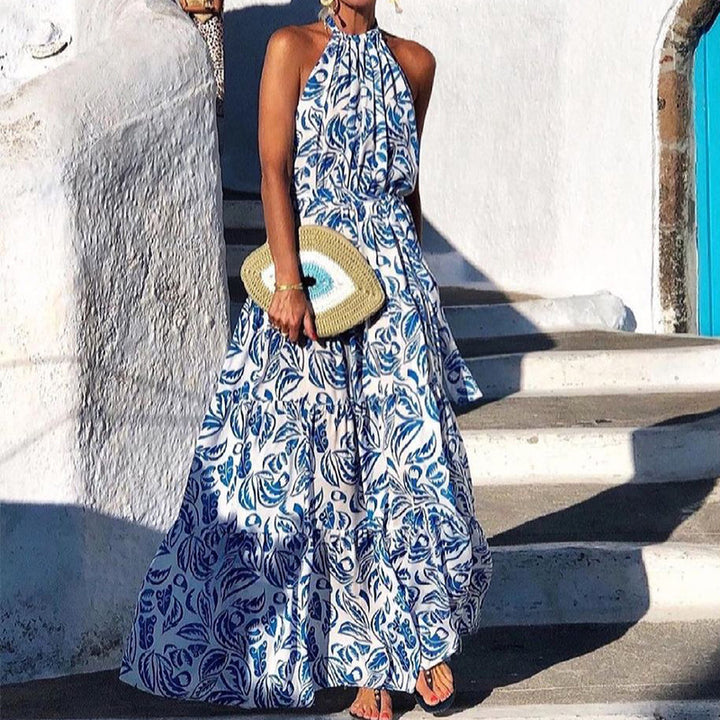 Tabitha - Floral Halter Dress